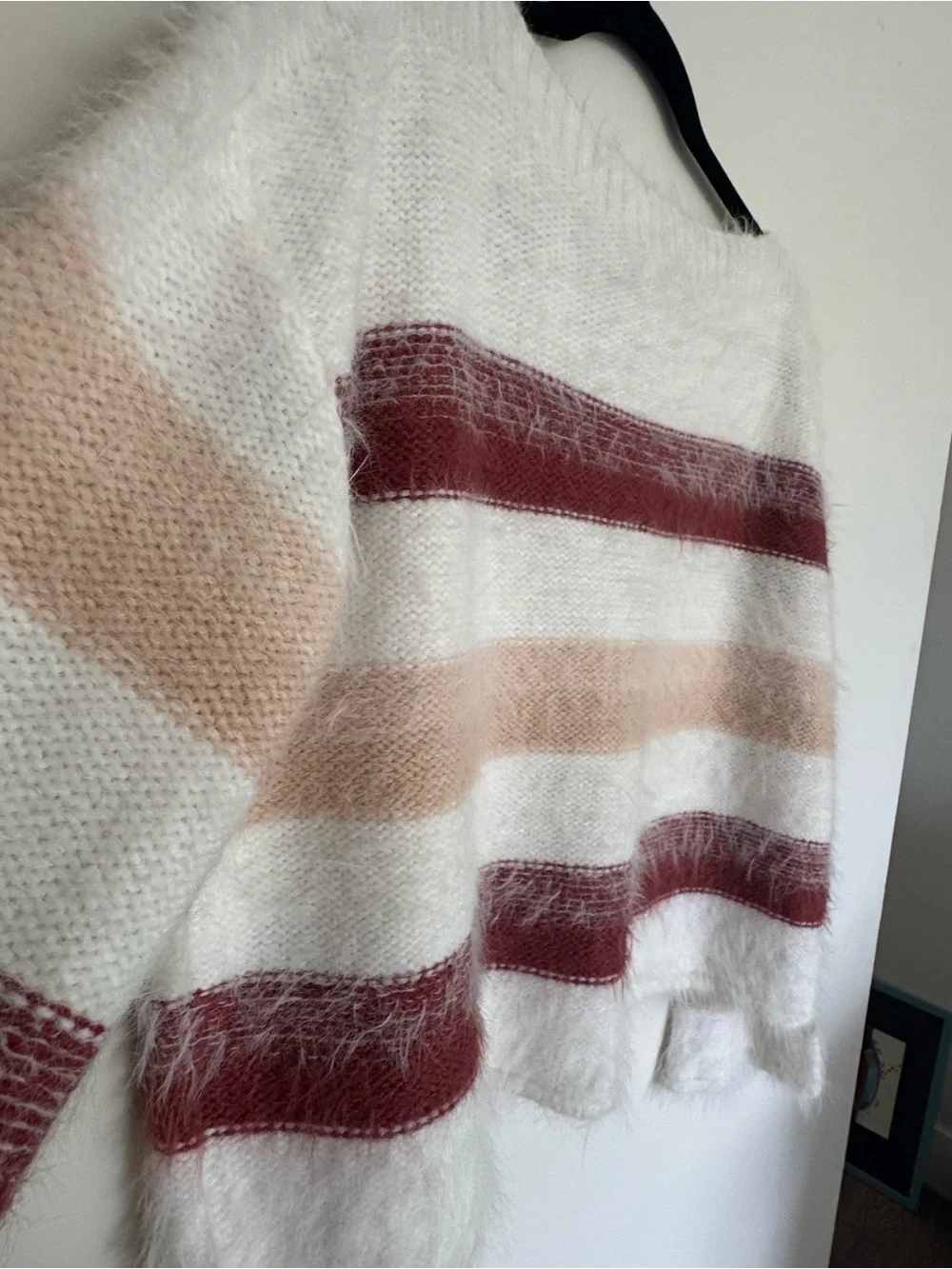NWT Gentle Fawn Fluffy Striped Eyelash Knit Sweater XS